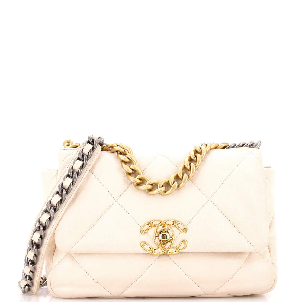 Chanel Medium 19 Flap Bag Quilted Leather